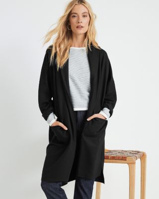 EILEEN FISHER Boiled Wool Kimono Long Jacket - Regular | Garnet Hill