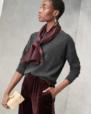 EILEEN FISHER Italian Cashmere Round-Neck Sweater | Garnet Hill