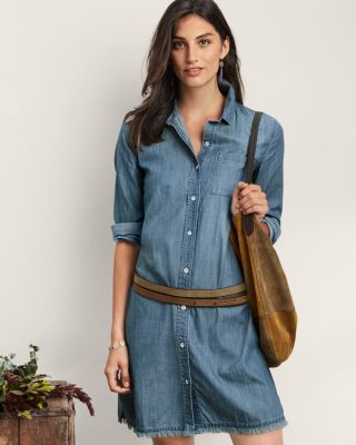 Essential Chambray Shirtdress | Garnet Hill