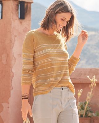 ニット/セーター L'AppartementLinen Boat neck Knit 9/6（火）発売の”BOAT NECK ALPACA OVER KNIT TOPS ”を3色カラー別で
