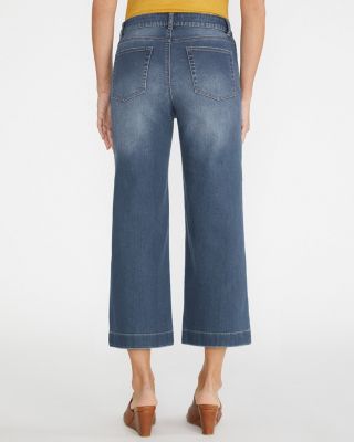 Essential Wide-Leg Cropped Jeans | Garnet Hill