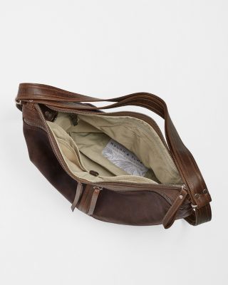 Rough and Tumble XL City Safari black and brown leather Rough & Tumble Vintage City Safari Convertible Bag | Garnet Hill main image 3