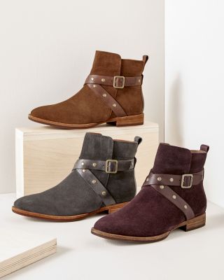 kork ease suede booties