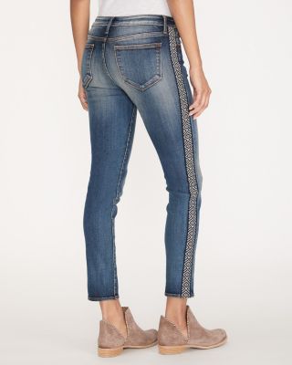 Driftwood Jackie Embroidered Skinny Jeans | Garnet Hill