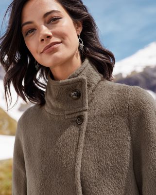 Cole haan alpaca car coat on sale