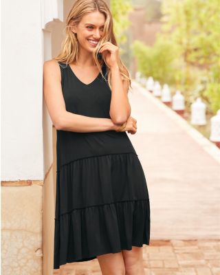Essential Tiered Knit Dress | Garnet Hill