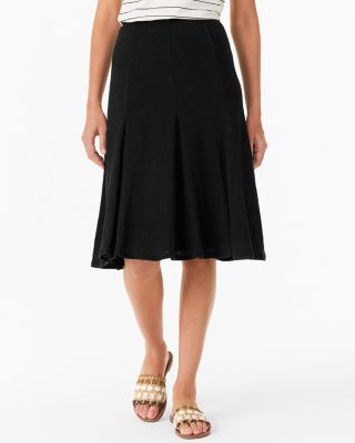 Organic-Linen Godet Skirt | Garnet Hill