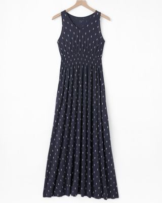 chinese dress ladies Garnet Hill Blue Maxi Dress, 10  Second Serve Resale