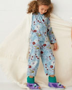 Girls' Smocked Ruffle Long-Sleeve Pajamas