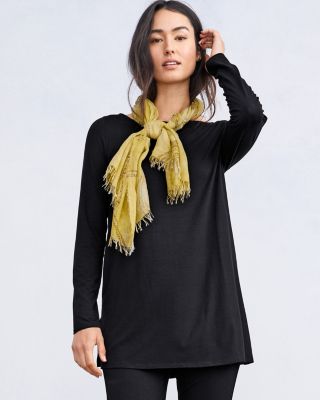 EILEEN FISHER Fine TENCEL™-Jersey Long Sleeve Tunic | Garnet Hill