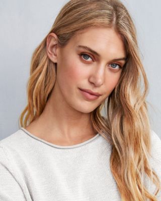 EILEEN FISHER Organic-Linen & Organic-Cotton Jewel-Neck Sweater