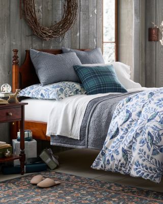 Crochet Embellished-Trim Relaxed-Linen Sheets | Garnet Hill