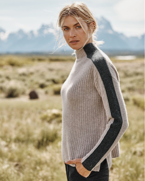 Recycled-Cashmere Retro Sweater Garnet Hill