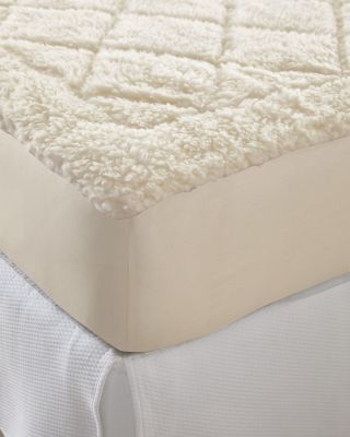 Wool fleece mattress online pad