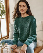 Recycled-Cashmere Chunky Boatneck Sweater