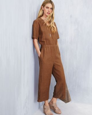 Eileen fisher cheap organic linen jumpsuit