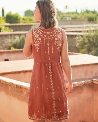 Johnny Was LA Kemi Linen Dress | Garnet Hill
