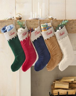 Velvet christmas deals stocking