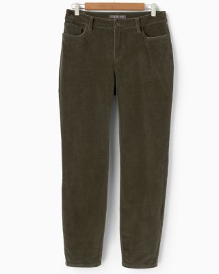 Chocolate brown velvet essential Trousers