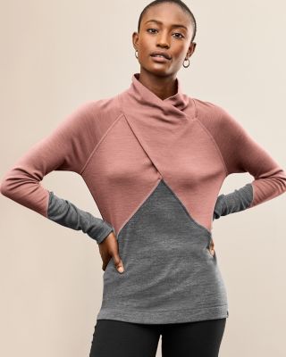 crossover neck top