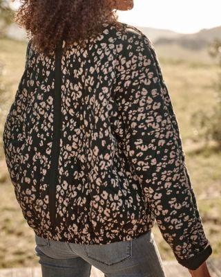 Easy Quilted Knit Jacket | Garnet Hill