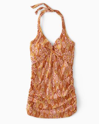 Hill Signature Halter Swim Dress Hill