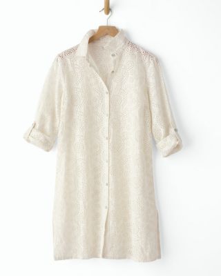 knee length dresses for ladies Rachel Shirt Dress-New Colors White / XSmall