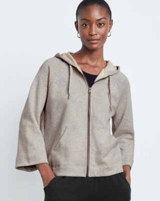 Bell sleeve 2024 hooded sweatshirt