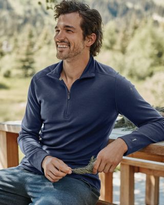 Men's Smartwool® Merino Quarter-Zip Pullover | Garnet Hill