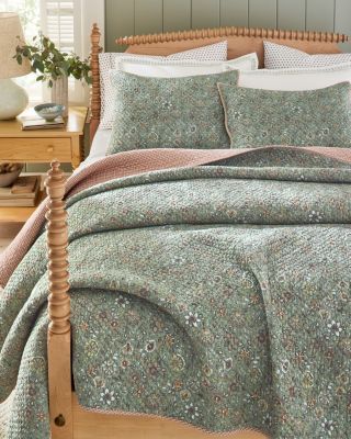 Odette Floral Organic-Cotton Voile Quilt