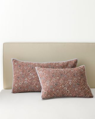 Odette Floral Organic-Cotton Voile Sham | Garnet Hill