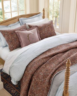 Odette Floral Organic-Cotton Voile Sham | Garnet Hill