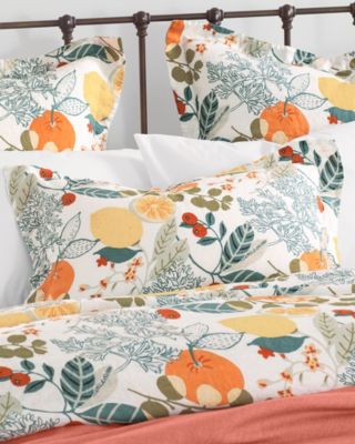 Fruit Garden Relaxed-Linen Duvet Cover, Sham, and Pillow Cover