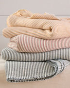 Gauzy Stripe Blanket, Throw, and Pillow Cover