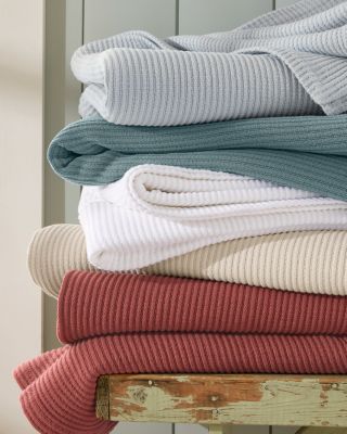 Organic Cotton Ribbed Blanket