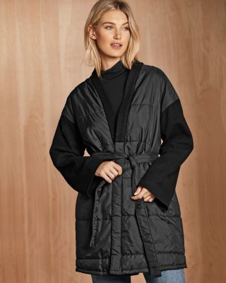 Eileen fisher cheap quilted coat