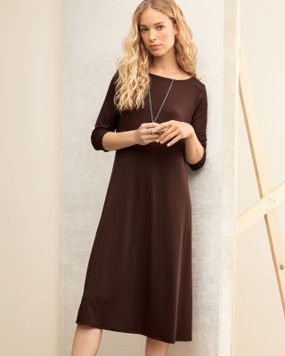 Eileen fisher viscose jersey hot sale dress