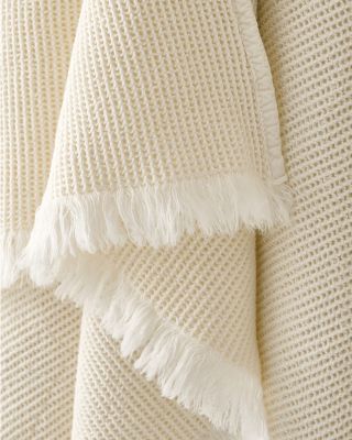 Organic Cotton Waffle Knit - Ivory - Stonemountain & Daughter Fabrics
