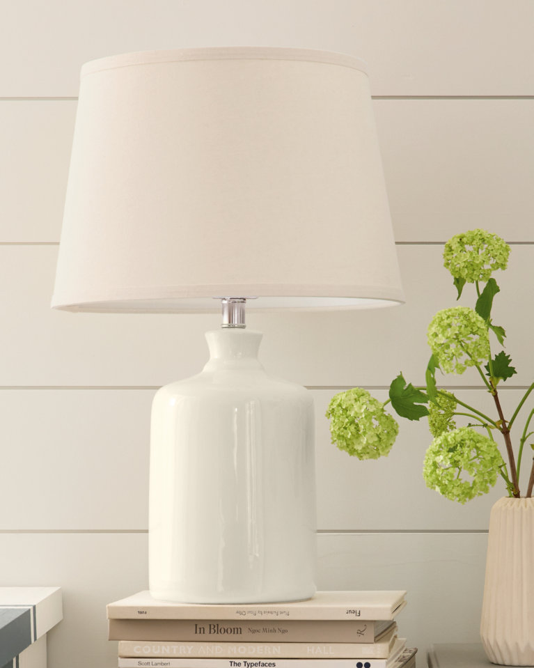 Milk-Jug Glass Table Lamp | Garnet Hill Milk-Jug Glass Table Lamp | Garnet Hill