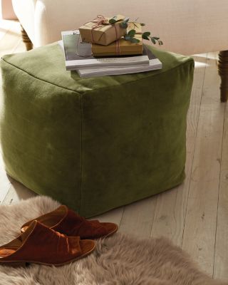 Velvet Pouf | Garnet Hill