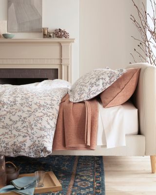 Mums Chenille Coverlet and Sham | Garnet Hill