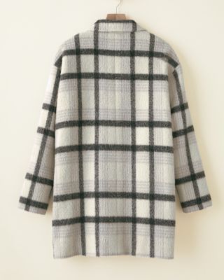 Andean Alpaca Plaid Coat