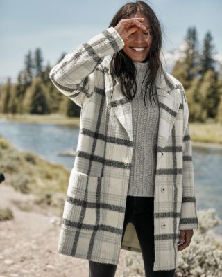 Andean Alpaca Plaid Coat