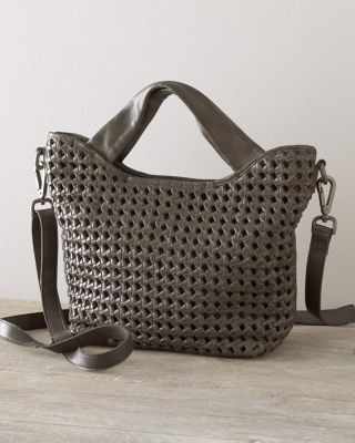 Latico Woven-Leather Cross-Body Bag | Garnet Hill