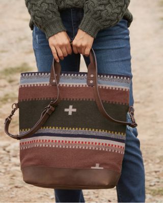 Pendleton Leather & Wool Tote | Garnet Hill