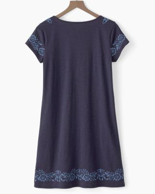 Organic-Cotton Cutwork Dress | Garnet Hill