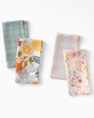 Linen Plaid Kitchen Towels Hill