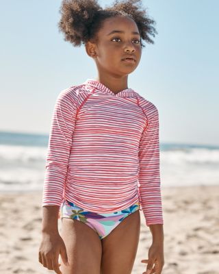 kids swim tee in bella rose - REY SWIMWEAR