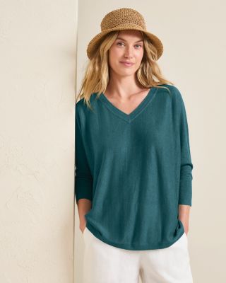 ニット・セーター HUECLOSET Classic balloon V-neck knit Viottiset Women's Oversized Sweater Vest V Neck Tunic