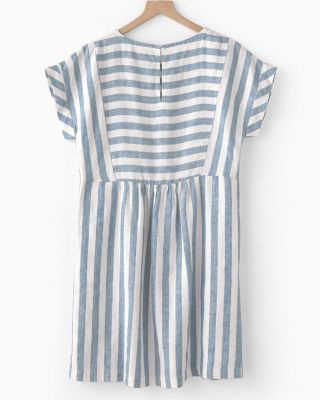 Seamed Linen Popover Dress | Garnet Hill